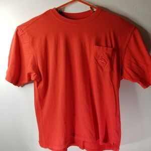 Joe Marlin Mens Red Pocket Logo Tshirt Sz XXL